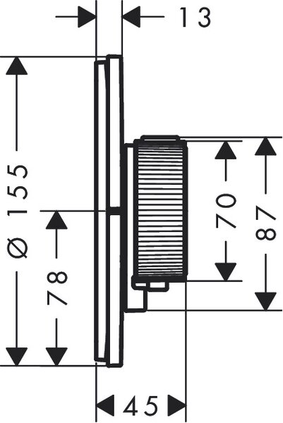 Axor ShowerSelect ID - Termostatická baterie pod omítku pro 2 spotřebiče, chrom 36750000