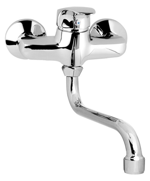 Mereo Mereo, Dřezová nástěnná baterie, Sonáta, s ramínkem trubkovým ø 18 mm - 300 mm, chrom, MER-CB301A06N