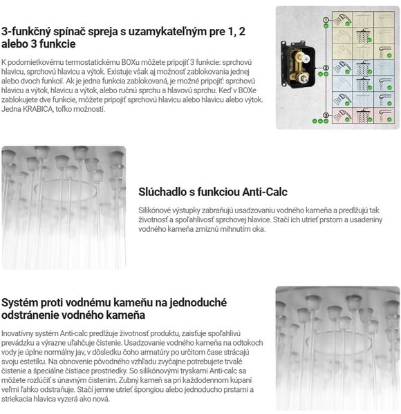 Deante Silia, sprchová souprava pod omítku, bílá matná, DEA-BXYYAQSM