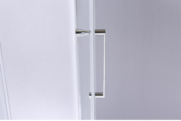 BPS-koupelny Pětiúhelníkový sprchový kout HYD-PK91A 80x80 chrom/transparent + vanička HYD-PSV-ST07A černá