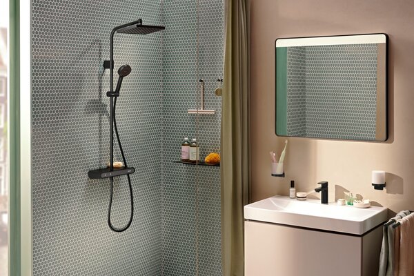 Hansgrohe AddStoris S - Nádobka na ústní hygienu, černá matná 41769670