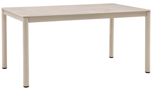 Nordic Living Béžový keramický zahradní stůl Claudia 160 x 90 cm