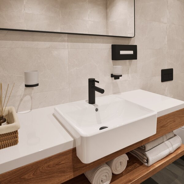 Hansgrohe AddStoris S - Nádobka na ústní hygienu, černá matná 41769670