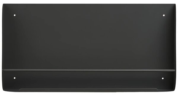 Nordic Living Tmavě šedá kovová nástěnná police Terra 60 cm