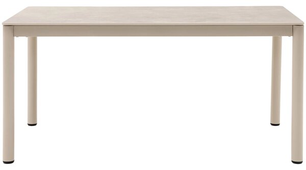 Nordic Living Béžový keramický zahradní stůl Claudia 160 x 90 cm