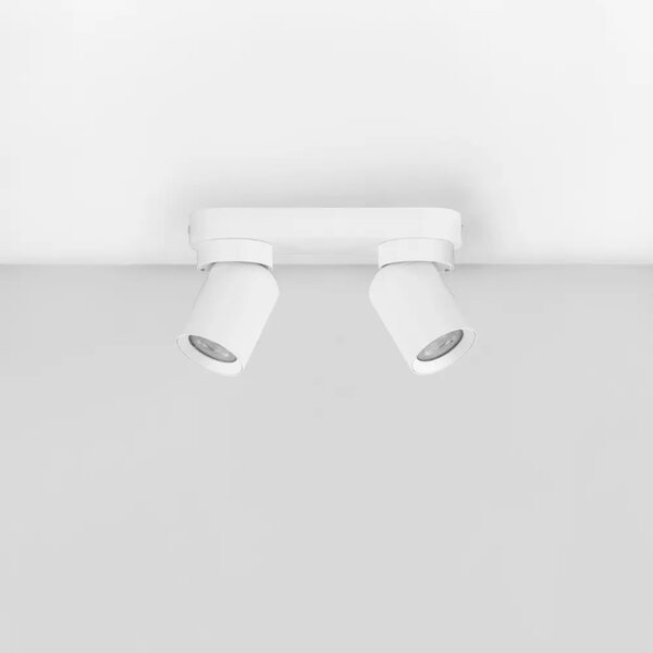 Nova Luce Bílé kovové bodové světlo Amecy 22 cm
