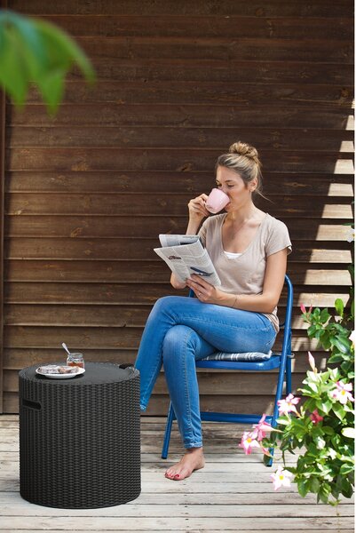 KETER Stůl zahradní COOL STOOL grafit O 44cm