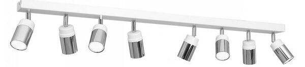 Bodové svítidlo NEST 8xGU10/8W/230V bílá/chrom