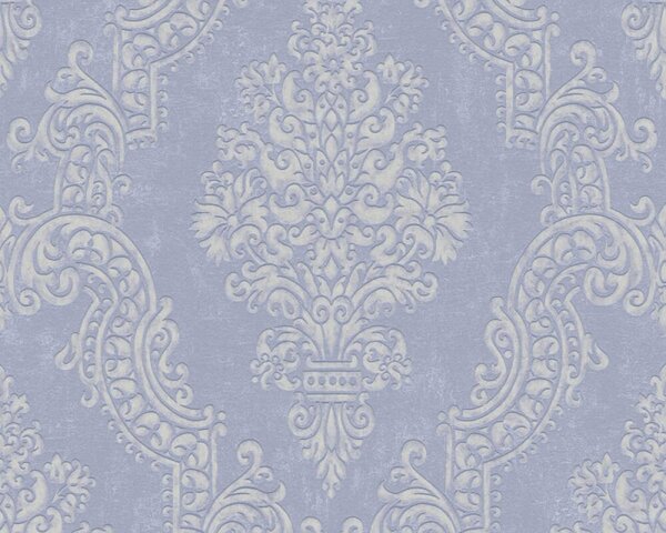 A.S. Création | Vliesová tapeta na zeď Pure Elegance | 0,53 x 10,05 m | modrá, bílá