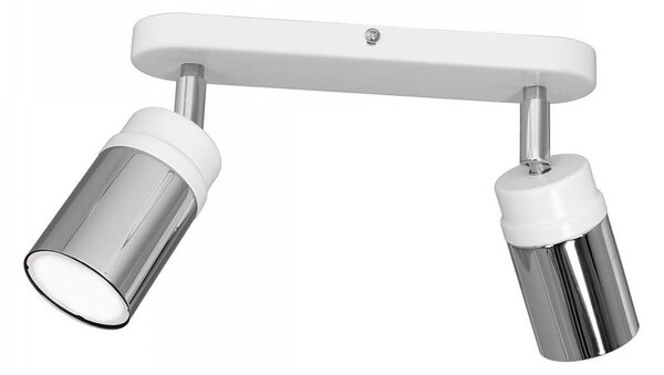 Bodové svítidlo NEST 2xGU10/8W/230V bílá/chrom