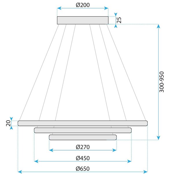 Toolight Moderní designové LED osvětlení G036-CP zlatá