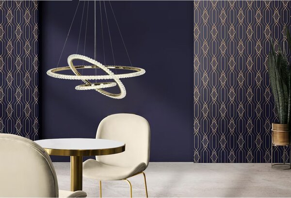 Toolight Moderní designové LED osvětlení G036-CP zlatá