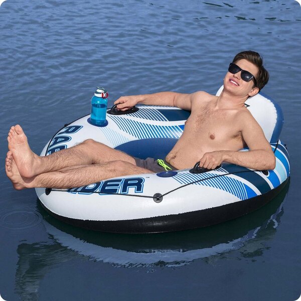 Kruh na plavání Rapid Rider, průměr 135 cm, 2 držadla Bestway 43116