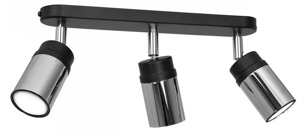 Bodové svítidlo NEST 3xGU10/8W/230V černá/chrom