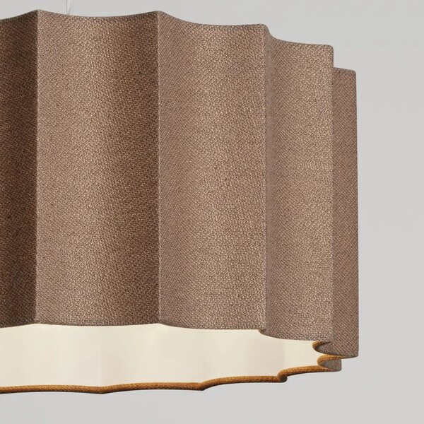 Nova Luce Hnědé závěsné světlo Alve 46 cm