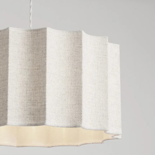 Nova Luce Bílé závěsné světlo Alve 46 cm