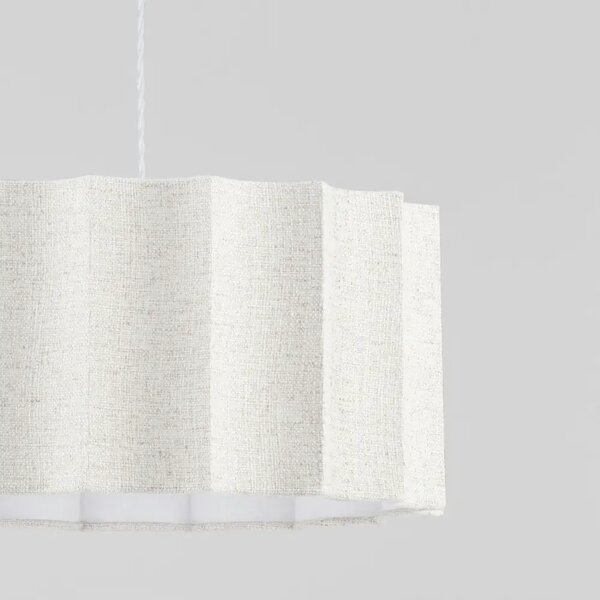 Nova Luce Bílé závěsné světlo Alve 46 cm