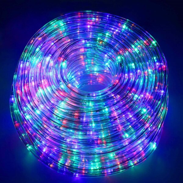 LED světelná hadice - 10m, 240LED, 8 funkcí, paměť, IP44, multicolor