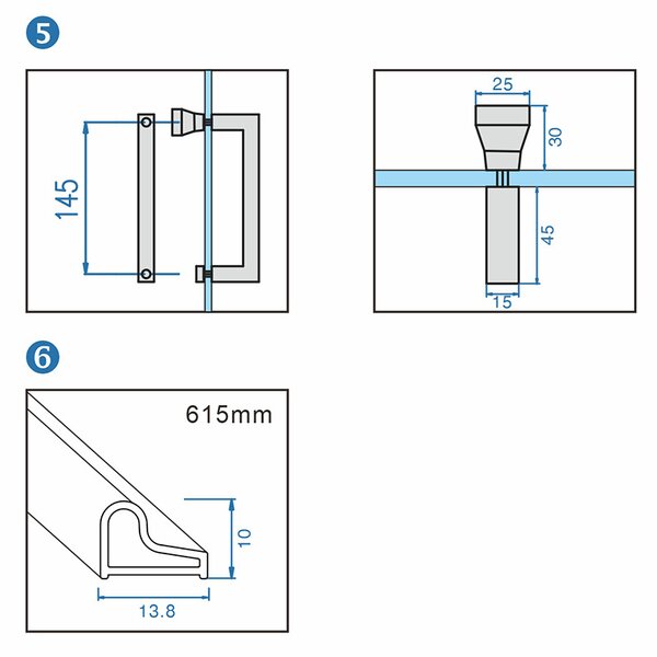 BPS-koupelny Pětiúhelníkový sprchový kout HYD-PK10A 80x80 černá/transparent - bez vaničky