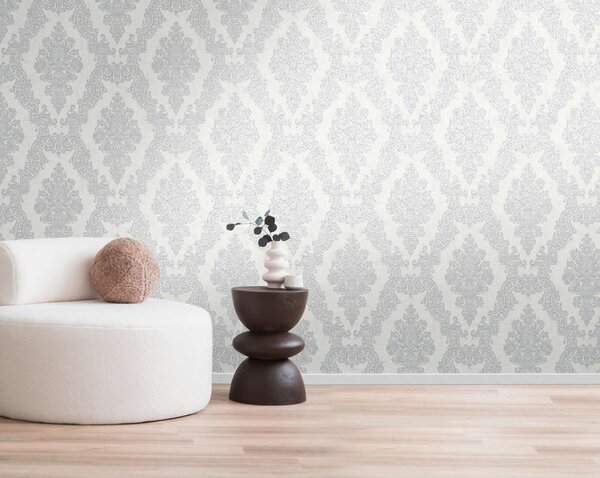 A.S. Création | Vliesová tapeta na zeď Pure Elegance | 0,53 x 10,05 m | bílá, šedá