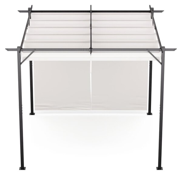Blumfeldt Blumfeldt Pantheon Wall Pergola, nástnná pergola, 3 x 3 m, prákov lakovaná ocel, odolná vi povtrnostním vlivm