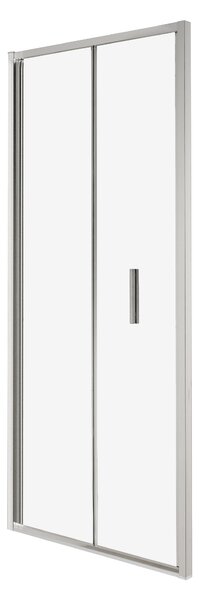 Novoterm Zalamovací sprchové dveře NV-Solid DH CHR 80, chrom/transparent - bez vaničky