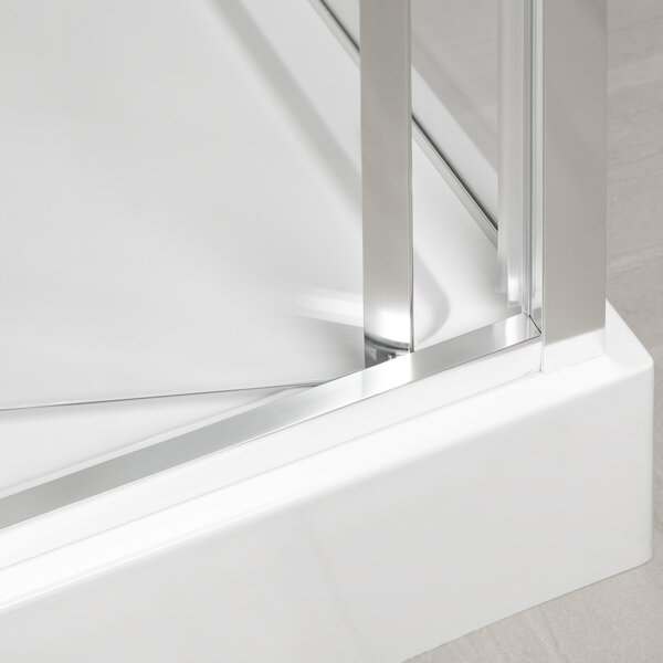 Novoterm Zalamovací sprchové dveře NV-Solid DH CHR 80, chrom/transparent - bez vaničky
