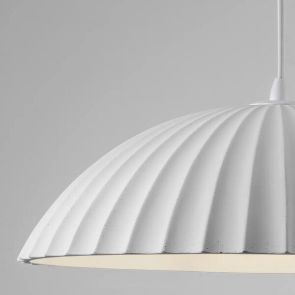 Nova Luce Bílé závěsné světlo Ammos 50 cm