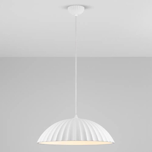 Nova Luce Bílé závěsné světlo Ammos 50 cm