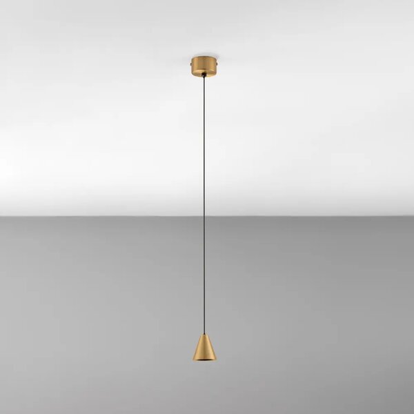 Nova Luce Zlaté kovové závěsné LED světlo Irmos 6 cm