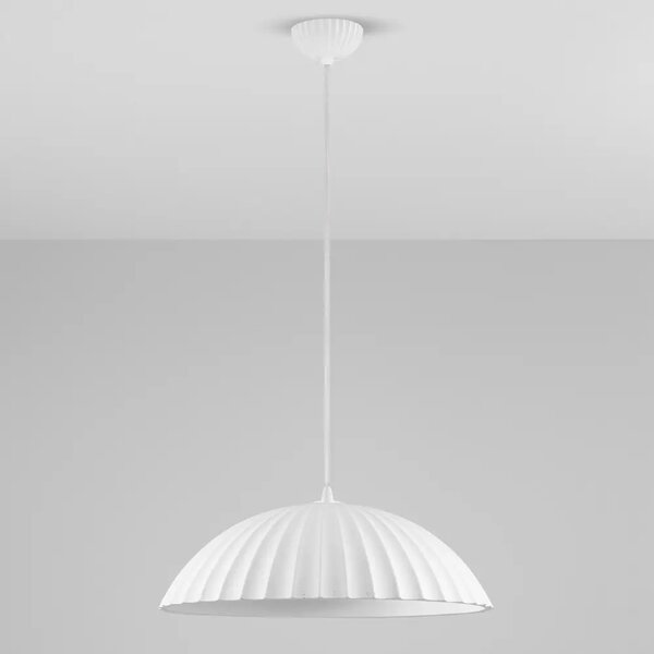 Nova Luce Bílé závěsné světlo Ammos 50 cm