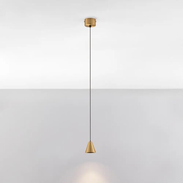 Nova Luce Zlaté kovové závěsné LED světlo Irmos 6 cm