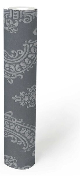 A.S. Création | Vliesová tapeta na zeď Pure Elegance | 0,53 x 10,05 m | šedá, metalická