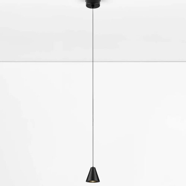 Nova Luce Černé kovové závěsné LED světlo Irmos 6 cm