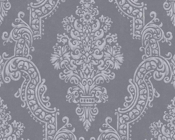 A.S. Création | Vliesová tapeta na zeď Pure Elegance | 0,53 x 10,05 m | šedá, metalická