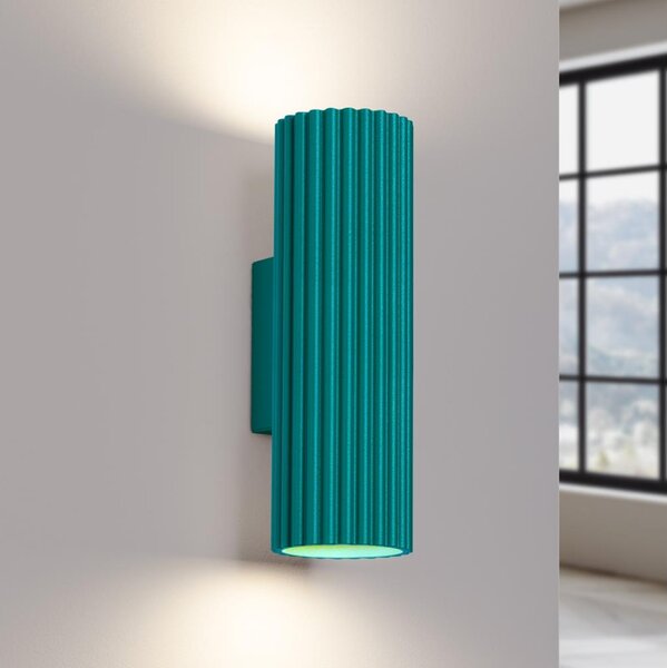 Brilagi - LED Nástěnné svítidlo CRESTO 2xGU10/10W/230V 20 cm tyrkysová