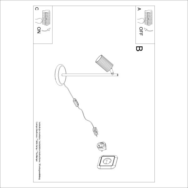 Brilagi - LED Stolní lampa CRESTO 1xGU10/10W/230V červená