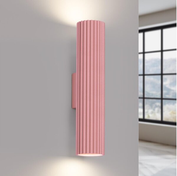 Brilagi - LED Nástěnné svítidlo CRESTO 2xGU10/10W/230V 30 cm růžová