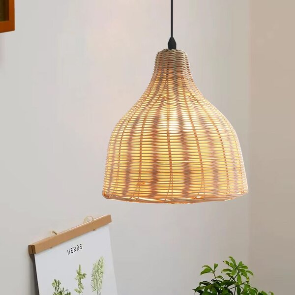 Toolight Natural, stropní svítidlo 1xE27 APP1645-1CP, přírodní hnědá, OSW-05113