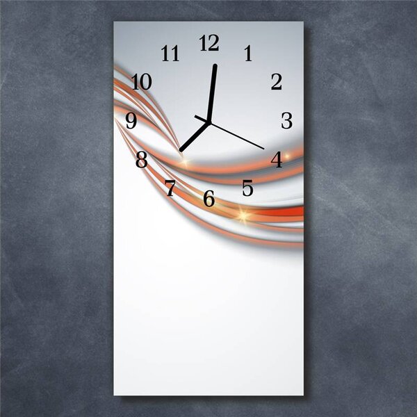 Nástěnné hodiny obrazové na skle - Abstrakt I