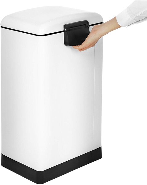 SONGMICS Odpadkový koš 30 L bílý