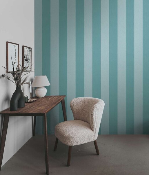 A.S. Création | Vliesová tapeta na zeď Pure Elegance | 0,53 x 10,05 m | tyrkysová, vining ivy, modrá, zelená
