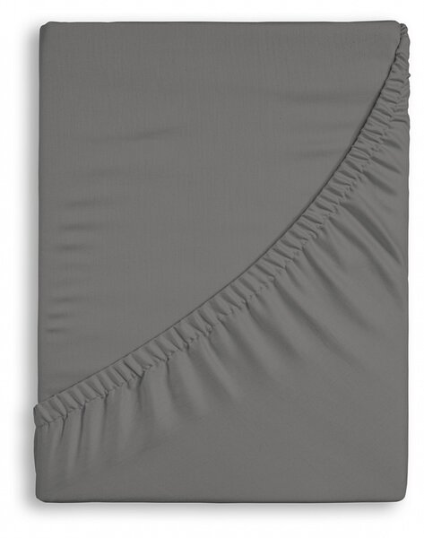 Prostěradlo Středně šedé Jersey bambus 90-100 x 200-220/50