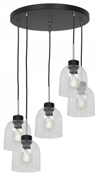 Lustr na lanku BOGOTA 5xE27/60W/230V čirá