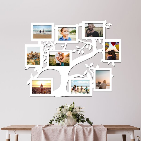 Dřevo života | Fotorámeček na zeď FAMILY Zvolte barvu dekoru: Dub Sonoma | Rozměry (cm)rámečku: 65x51