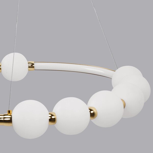 Toolight Toolight, LED stropní svítidlo APP1553-CP, zlatá lesklá-bílá, OSW-05661