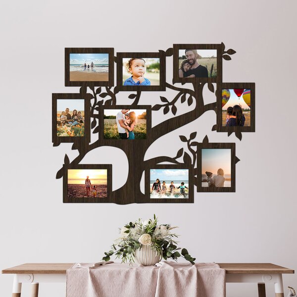 Fotorámeček na zeď FAMILY Zvolte barvu dekoru: Wenge | Rozměry (cm)rámečku: 65x51