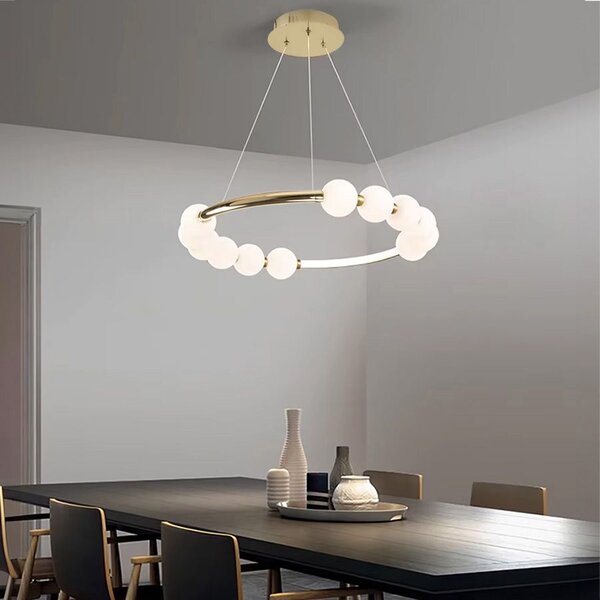 Toolight Toolight, LED stropní svítidlo APP1553-CP, zlatá lesklá-bílá, OSW-05661