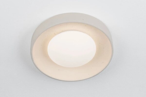Nova Luce Světle béžové venkovní stropní LED světlo Moss 37 cm