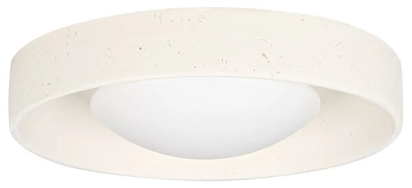 Nova Luce Světle béžové venkovní stropní LED světlo Moss 37 cm